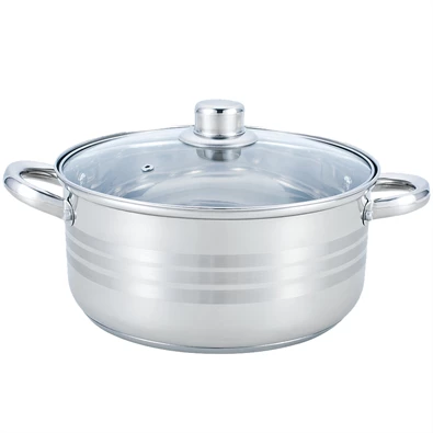 TOO KT-215  3 L-es fazék/lábas fedővel, 20cm-es konyhai rozsdamentes edény