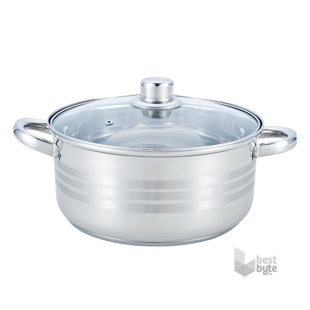 TOO KT-218 7 L-es fazék/lábas fedővel, 26cm-es konyhai rozsdamentes edény