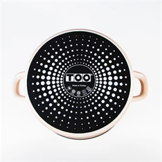 TOO LINE ROSE 3,65 literes, 22cm átmérő, 11cm magasságú lábas (fazék) üveg fedővel
