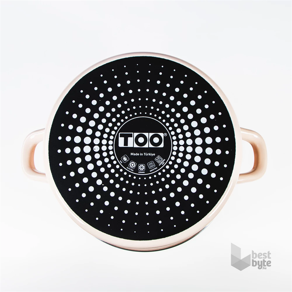 TOO LINE ROSE 3,65 literes, 22cm átmérő, 11cm magasságú lábas (fazék) üveg fedővel