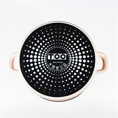 TOO LINE ROSE 3,65 literes, 22cm átmérő, 11cm magasságú lábas (fazék) üveg fedővel