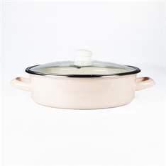 TOO LINE ROSE LOW 3,2 literes, 24cm átmérő, 7,5cm magasságú alacsony lábas (fazék) üveg fedővel