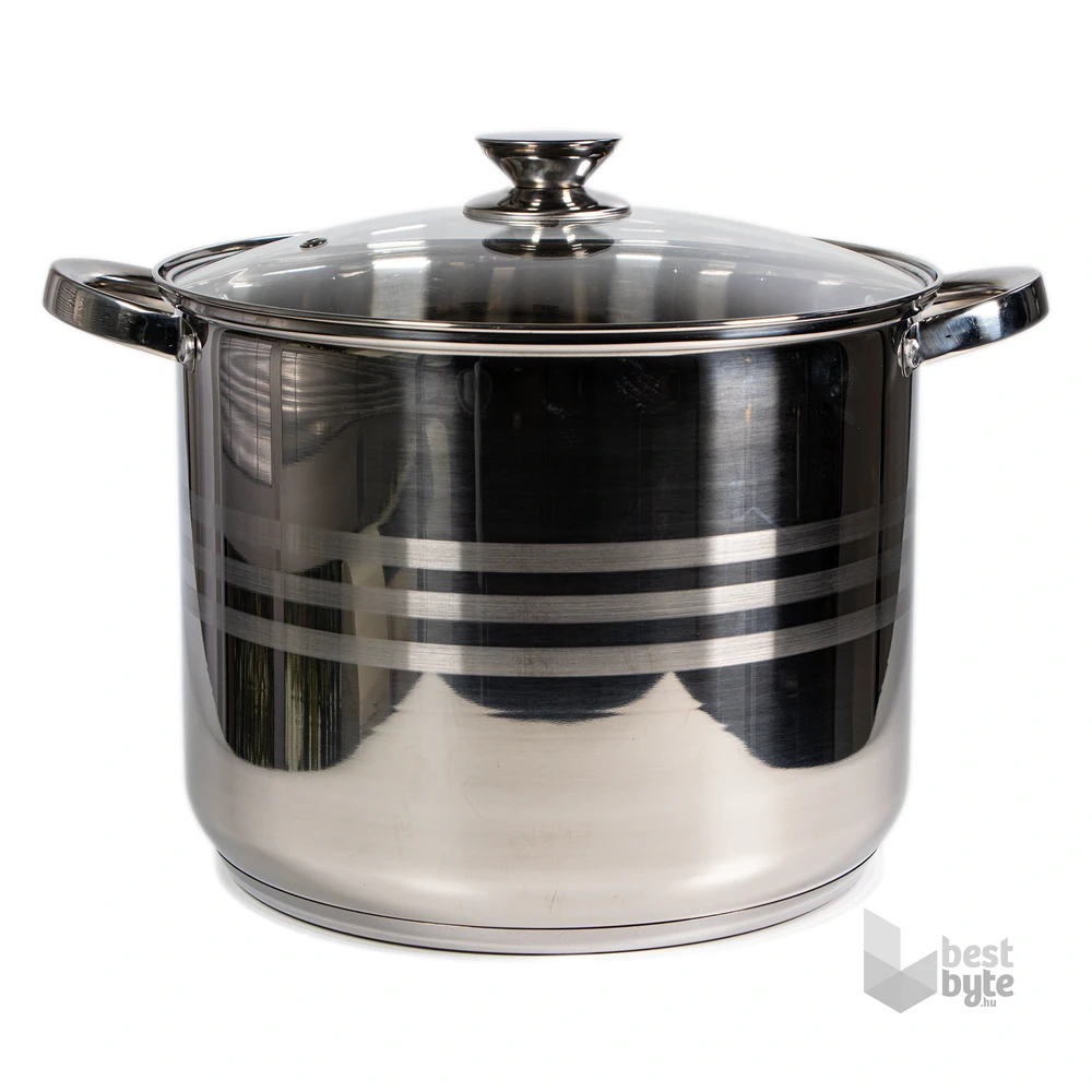 TOO LP-7170-13L prémium rozsdamentes edény 13,3 liter fazék/lábas+fedő 28 x 22cm