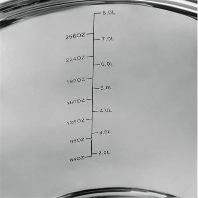 TOO LP-7170 prémium rozsdamentes 6 darabos edénykészlet, 7,2 liter+10 liter+13,3 liter fazék/lábas+fedők