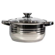 TOO LP-7172-4L prémium rozsdamentes edény  4,2 liter fazék/lábas+fedő 22 x 11cm