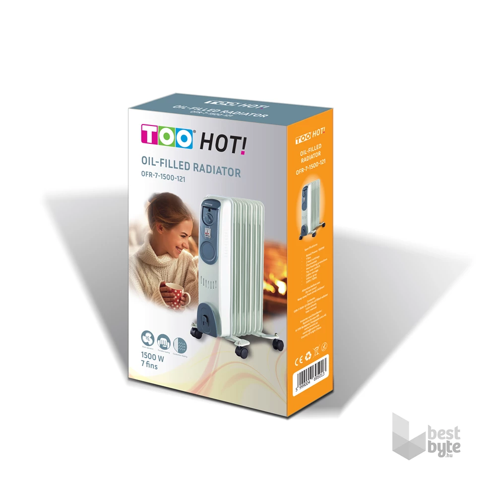 TOO OFR-7-1500-121  1500W 7 tagú elektromos olajradiátor