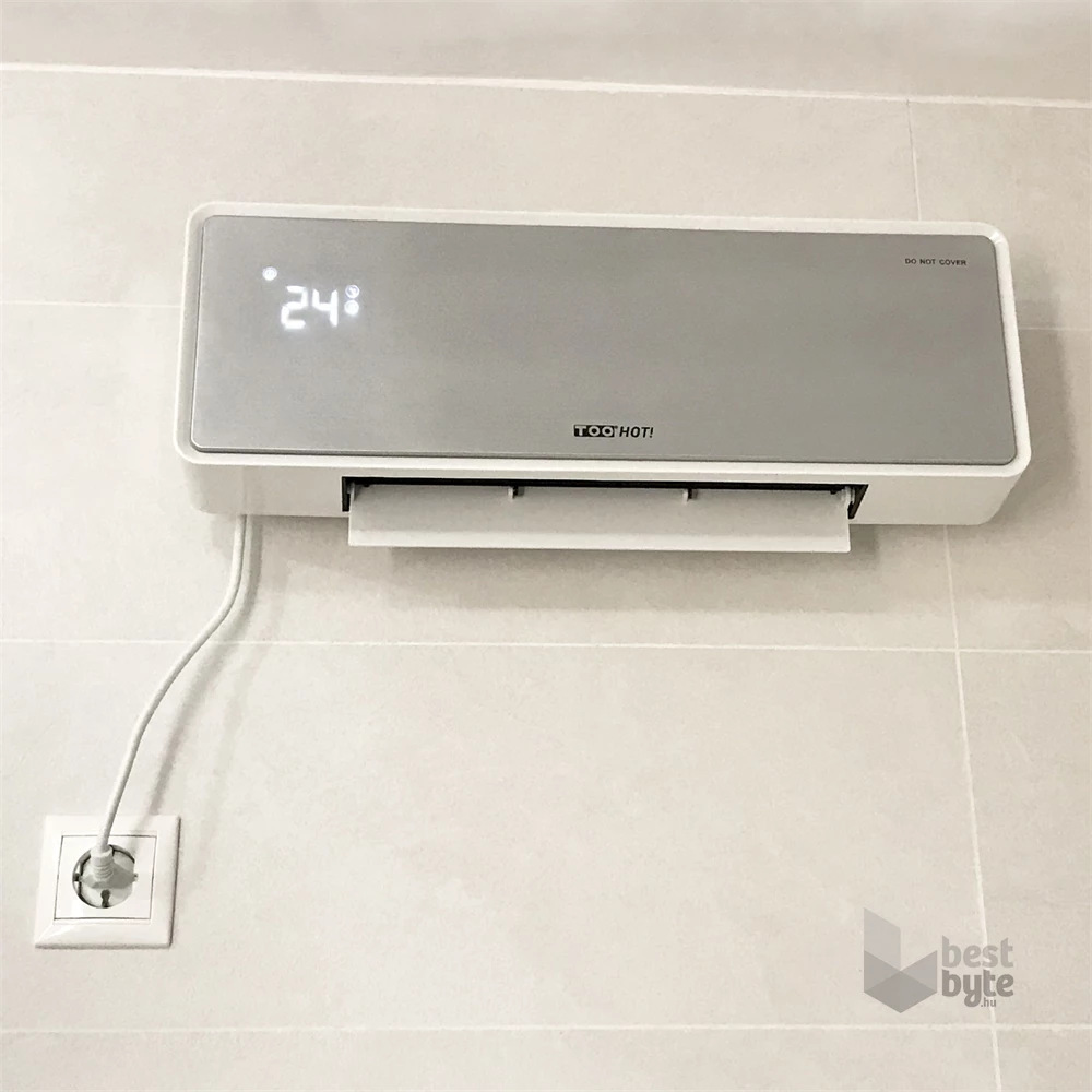 TOO WMH-345 2000W fali design + távirányítós RC ventilátoros fűtőtest