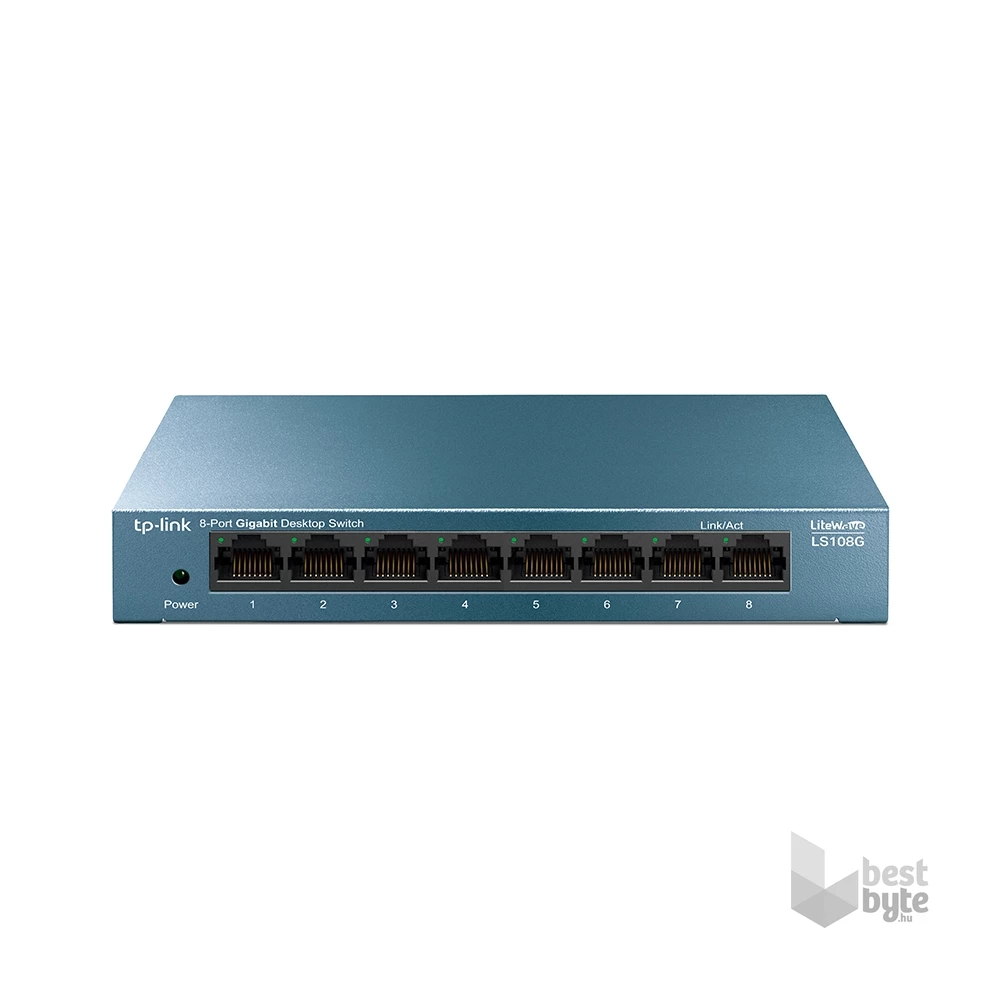 TP-Link LS108G 8port 10/100/1000Mbps LAN nem menedzselhető asztali Switch