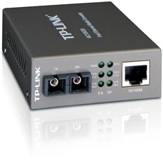 TP-Link MC100CM 100Mbps optikai (UTP-SC) média konverter