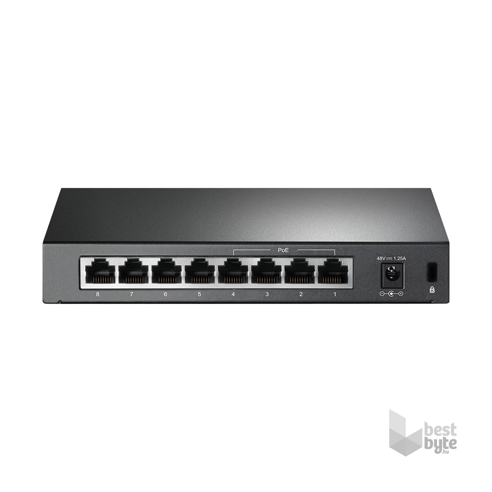 TP-Link TL-SF1008P 8port 10/100Mbps LAN 4xPOE nem menedzselhető asztali Switch