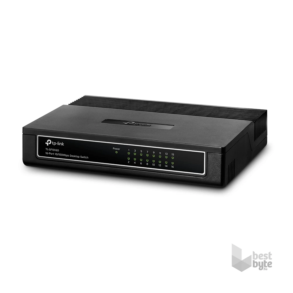 TP-Link TL-SF1016D 16port 10/100Mbps LAN nem menedzselhető asztali Switch