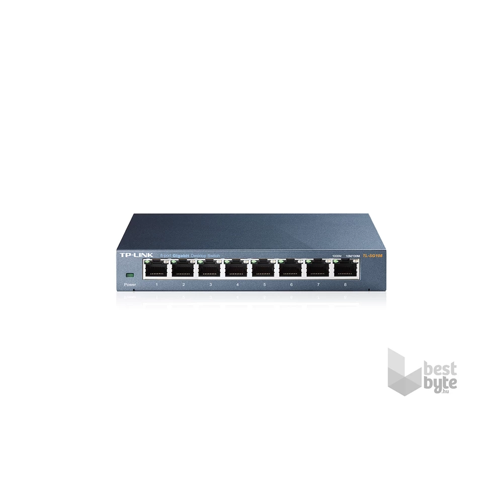 TP-Link TL-SG108 8port 10/100/1000Mbps LAN nem menedzselhető asztali Switch