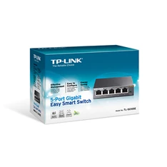 TP-Link TL-SG105E 5port 10/100/1000Mbps LAN menedzselhető asztali Switch