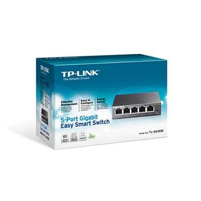 TP-Link TL-SG105E 5port 10/100/1000Mbps LAN menedzselhető asztali Switch