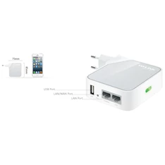 TP-Link TL-WR710N Vezeték nélküli 150Mbps mini Pocket Router