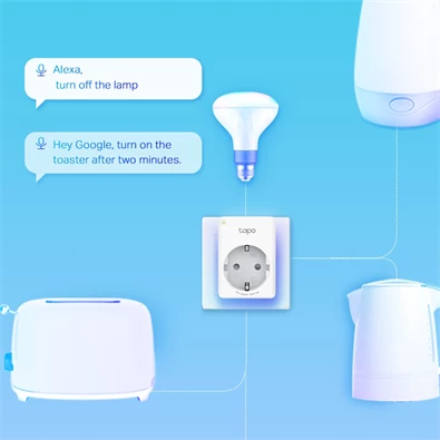 TP-Link Tapo P110 Távolról vezérelhető 2,4GHz Wi-Fi-s Smart Plug Dugalj (1db-os)