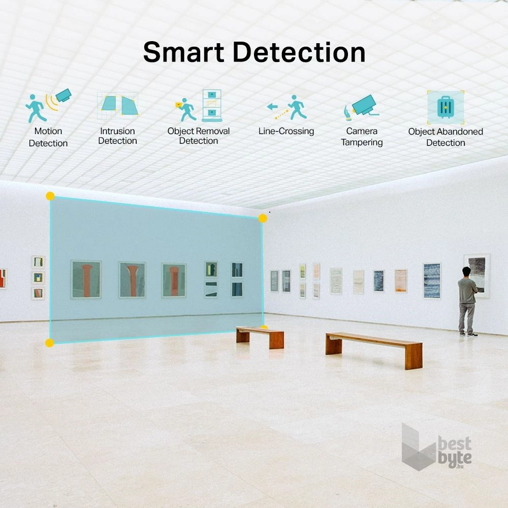 TP-Link VIGI C420I /2MP/2,8mm/beltéri/H265/IR30m/Smart Deteciton/IP turret kamera