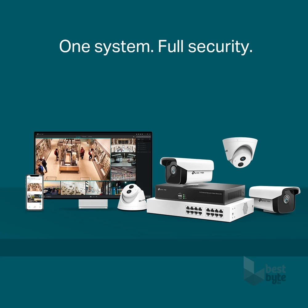 TP-Link VIGI NVR1016H 16 csatornás hálózati videó rögzítő