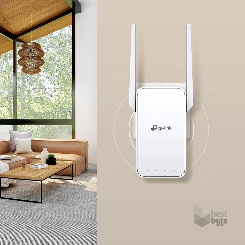 TP-Link RE315 AC1200 Mesh Wi-Fi tartomány bővítő, hatótávnövelő - R