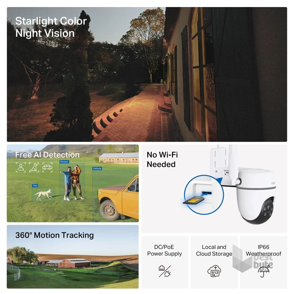 TP-Link TC40GW kültéri 4G LTE fehér biztonsági kamera - R