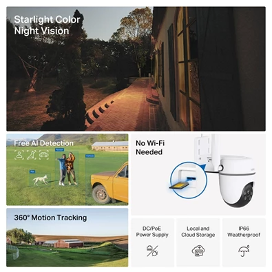 TP-Link TC40GW kültéri 4G LTE fehér biztonsági kamera - R