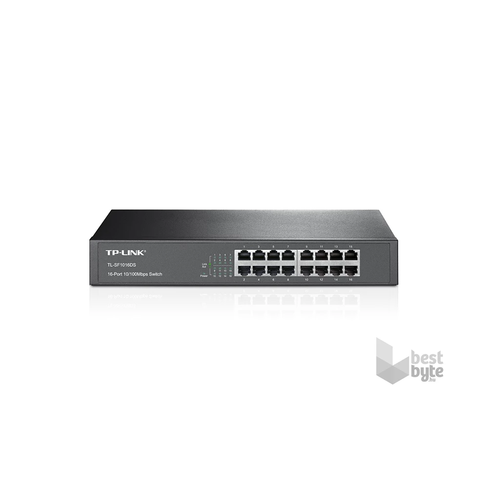 TP-Link TL-SF1016DS 16port 10/100Mbps LAN nem menedzselhető asztali/rack Switch