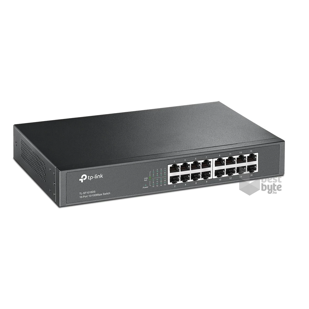 TP-Link TL-SF1016DS 16port 10/100Mbps LAN nem menedzselhető asztali/rack Switch