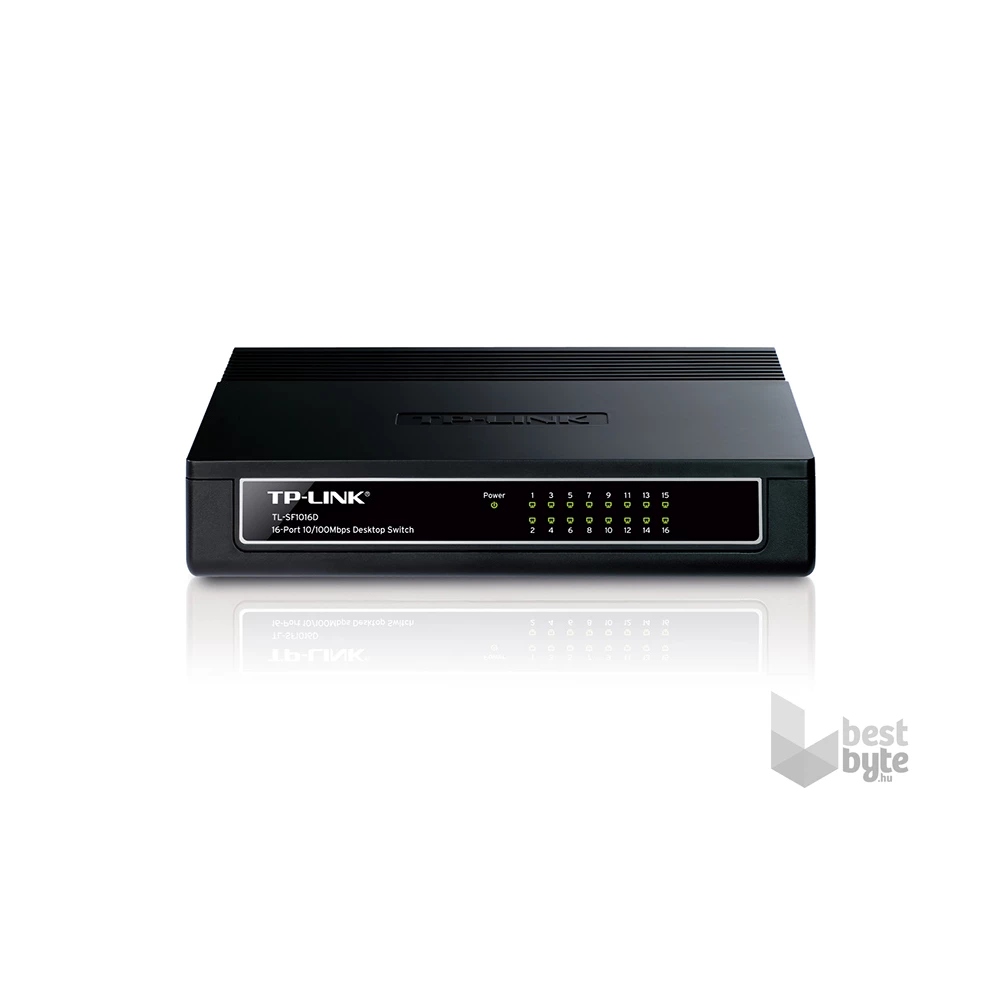 TP-Link TL-SF1016D 16port 10/100Mbps LAN nem menedzselhető asztali Switch
