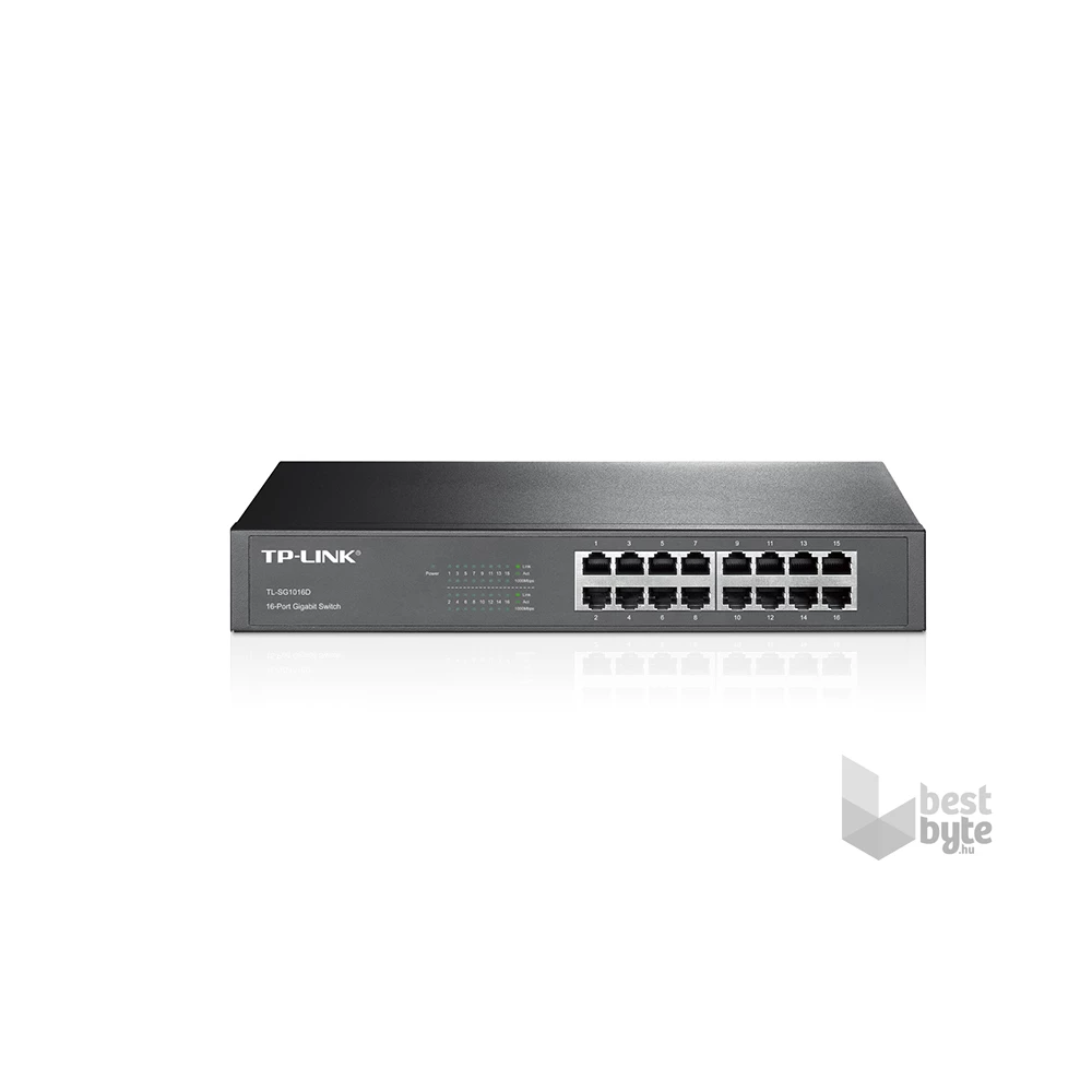 TP-Link TL-SG1016D 16port 10/100/1000Mbps LAN nem menedzselhető asztali Switch