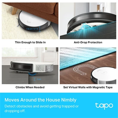 TP-Link Tapo RV10 robotporszívó és felmosó