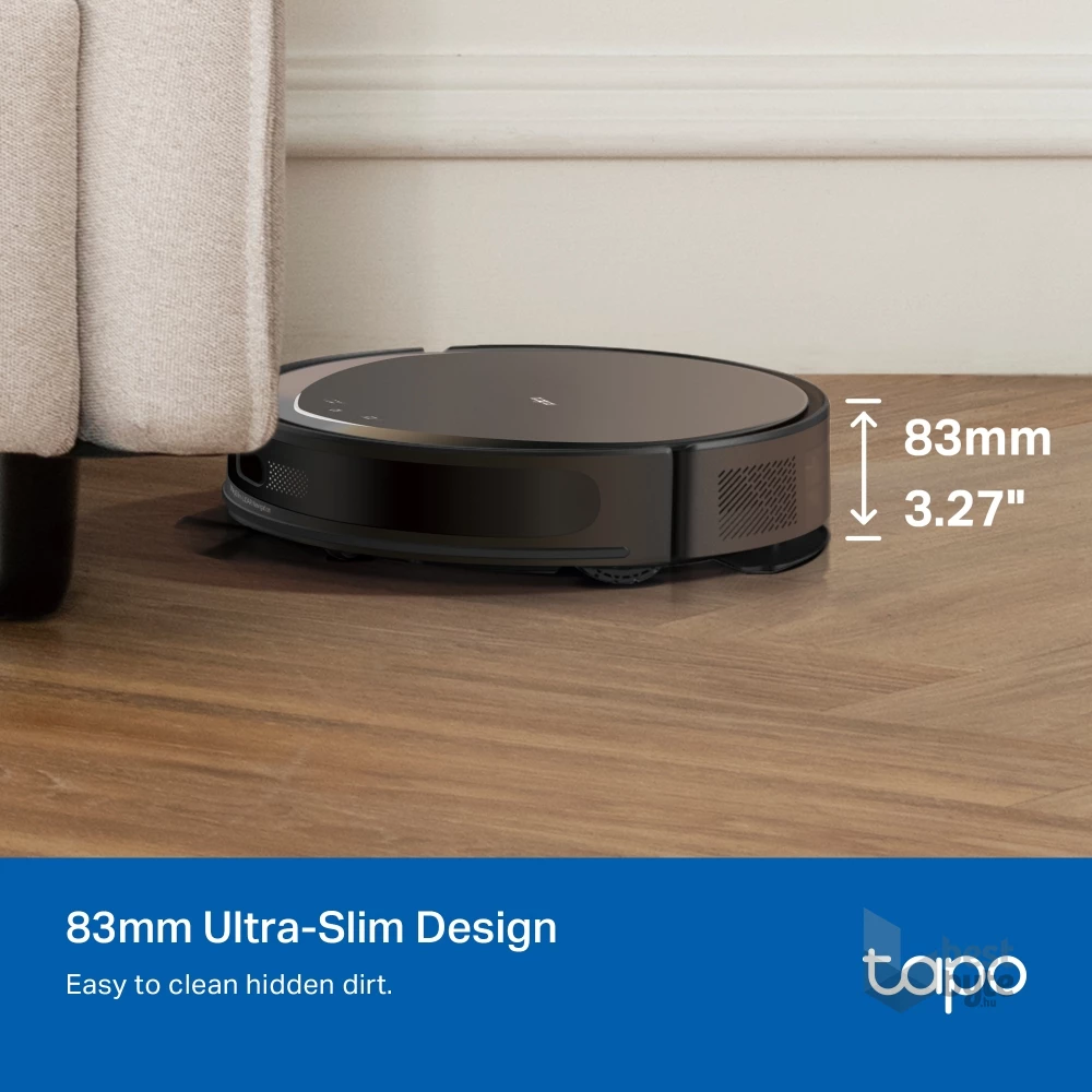 TP-Link Tapo RV20 Max MagSlim LiDAR fekete robotporszívó és felmosó - R