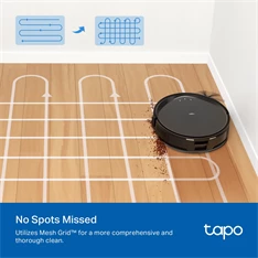 TP-Link Tapo RV20 Max MagSlim LiDAR fekete robotporszívó és felmosó - R