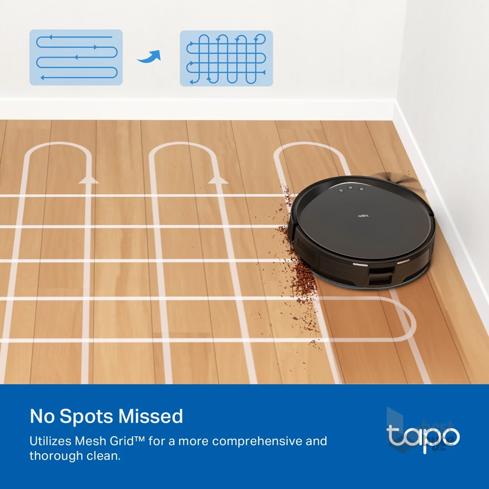 TP-Link Tapo RV20 Max MagSlim LiDAR fekete robotporszívó és felmosó - R