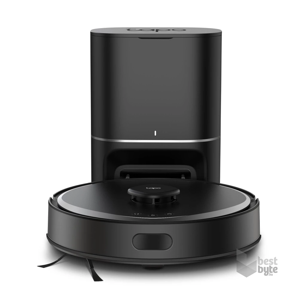 TP-Link Tapo RV30 Max Plus fekete robotporszívó és felmosó automata töltő, üritő dokkolóval - R