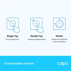 TP-Link Tapo S200D okos Wi-Fi fényerő szabályzó kapcsoló
