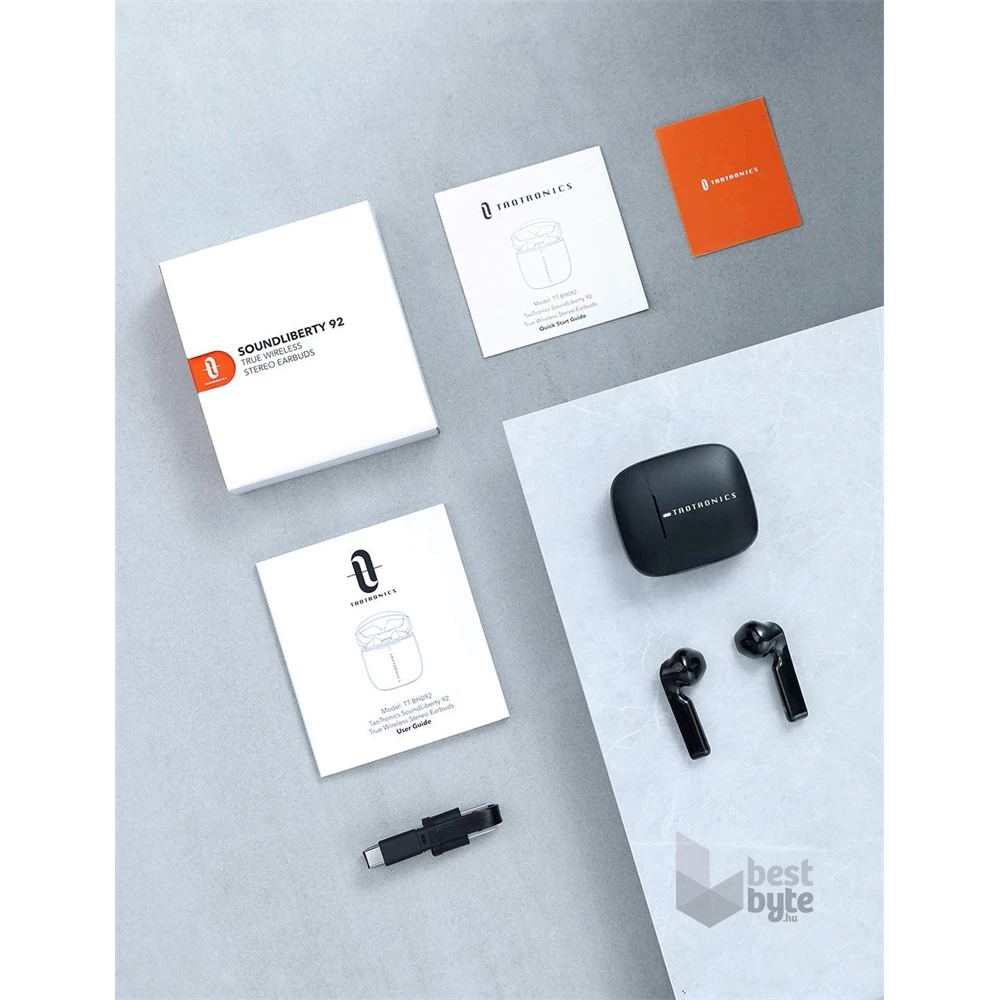 TaoTronics SoundLiberty 92 True Wireless Bluetooth fekete fülhallgató
