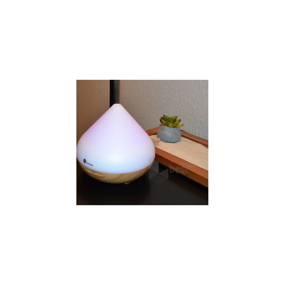 Taotronics TT-AD002 ultrahangos LED fénnyel fa mintázatú világosbarna illóolaj párásító