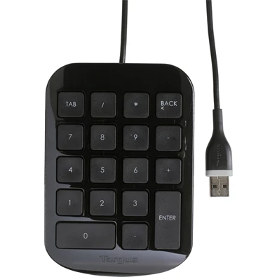 Targus AKP10EU Numeric Keypad USB fekete vezetékes numerikus billentyűzet