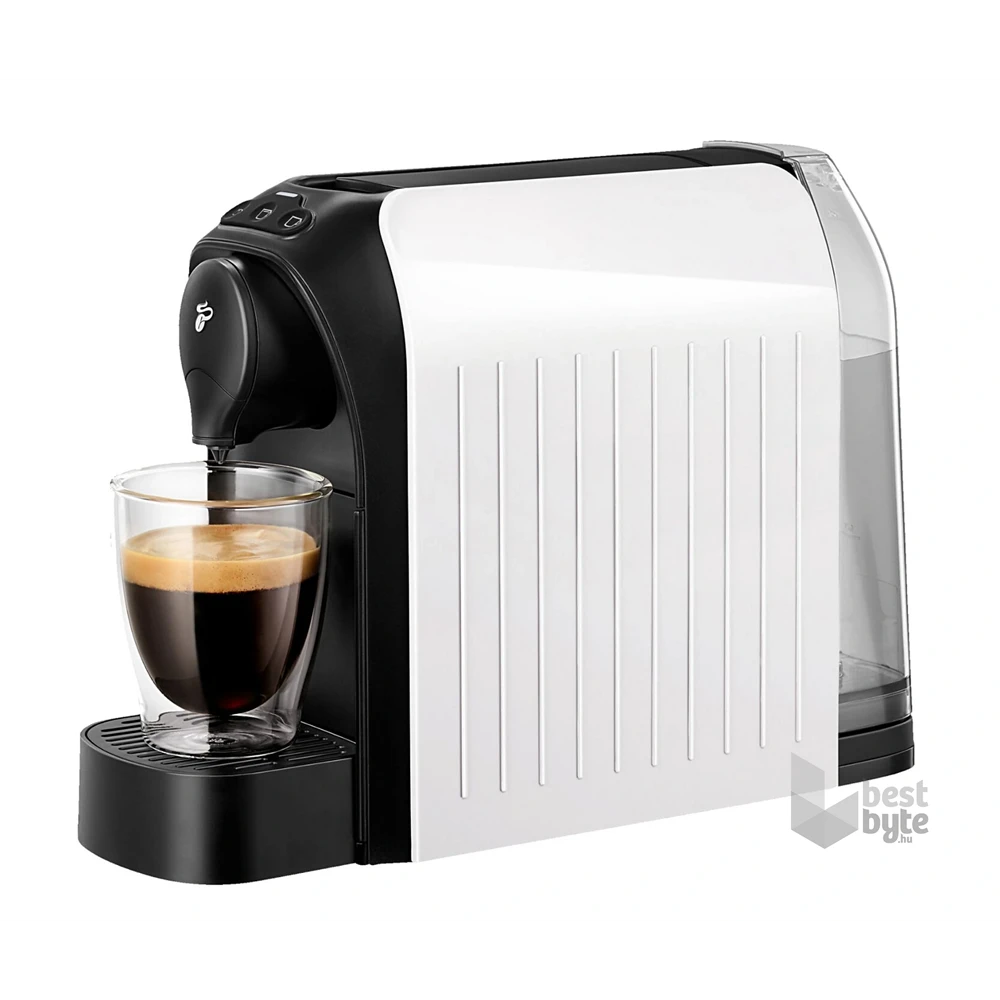 Tchibo Cafissimo Easy White kapszulás kávéfőző +Caf. Espresso Elegant Aroma 8x10db + Caf. Espresso Intense Aroma 8x10db