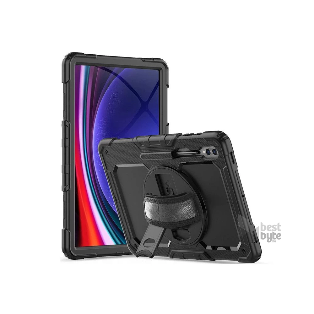 Tech-Protect TP604184 Samsung X900/X906/X910/X916B Galaxy Tab S8 Ultra / S9 Ultra 14.6 ütésálló fekete tablet tok + üveg