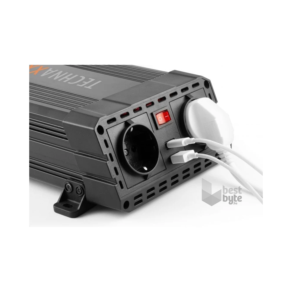 Technaxx TE19 600W 1xUSB-C 1xUSB 2x230V autós inverter