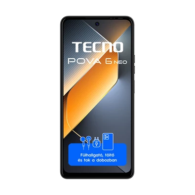 Tecno Pova 6 Neo 8/256GB DualSIM kártyafüggetlen okostelefon - fekete (Android)