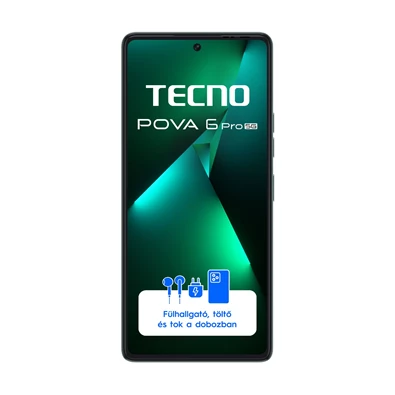 Tecno Pova 6 Pro 12/256GB DualSIM kártyafüggetlen okostelefon - zöld (Android)