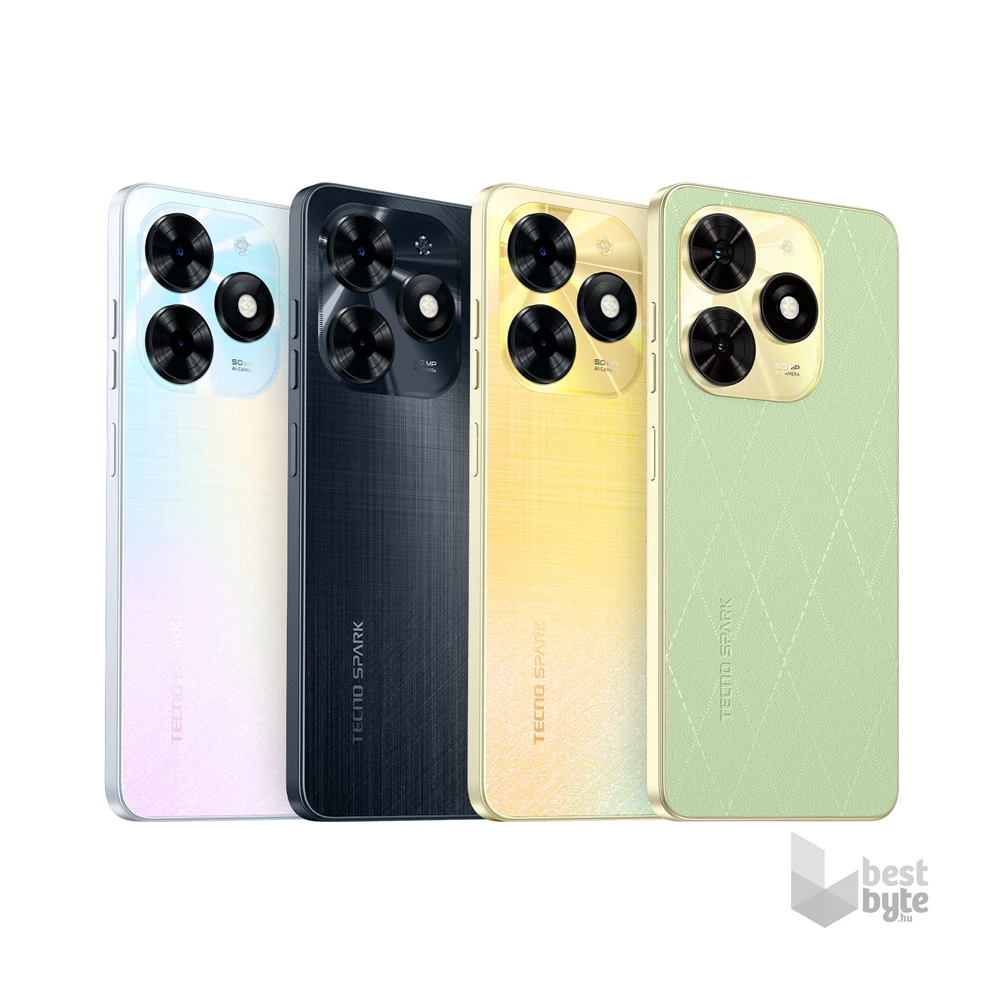 Tecno Spark 20C 4/128GB DualSIM kártyafüggetlen okostelefon - Mystery White (Android)