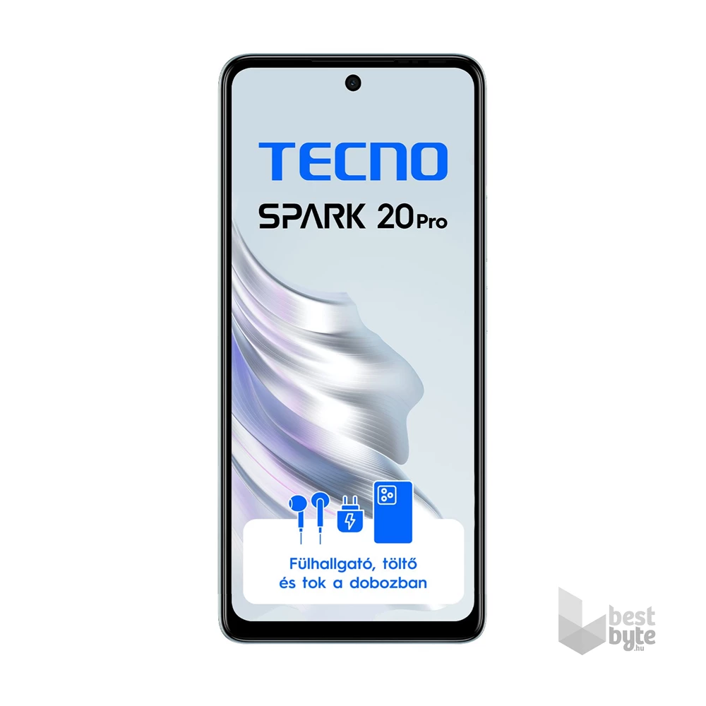 Tecno Spark 20 Pro 8/256GB DualSIM kártyafüggetlen okostelefon - Frosty Ivory (Android)