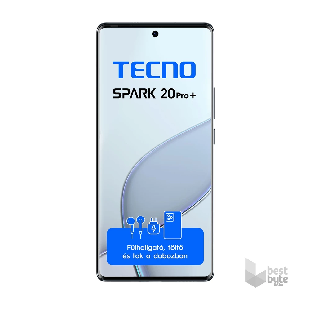 Tecno Spark 20 Pro+ 8/256GB DualSIM kártyafüggetlen okostelefon - Lunar Frost (Android)