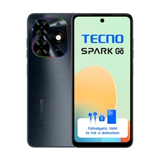 Tecno Spark Go 2024 3/64GB DualSIM kártyafüggetlen okostelefon - Gravity Black (Android)