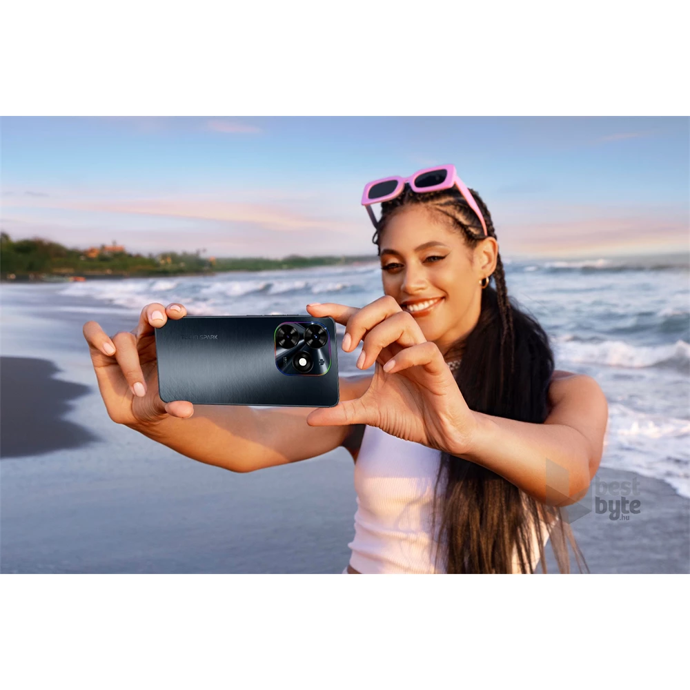 Tecno Spark Go 2024 3/64GB DualSIM kártyafüggetlen okostelefon - Gravity Black (Android)