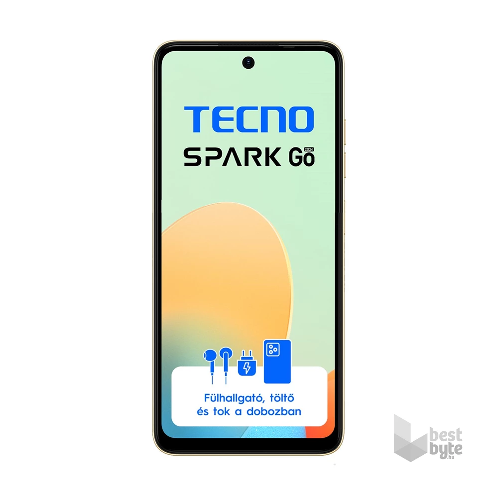 Tecno Spark Go 2024 3/64GB DualSIM kártyafüggetlen okostelefon - Skin Green (Android)