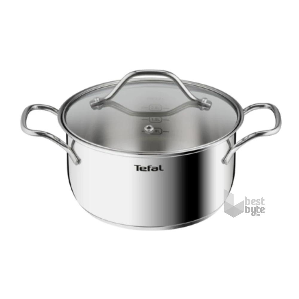 Tefal B8644474 Intuition 20cm rozsdamentes acél lábas és fedő szett